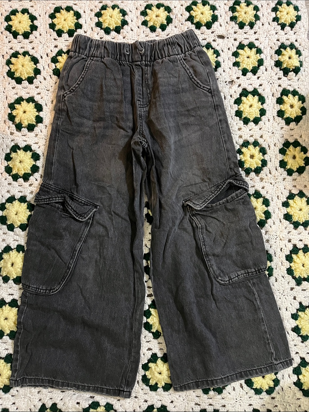 Zara Boys Charcoal Gray Cargo pants